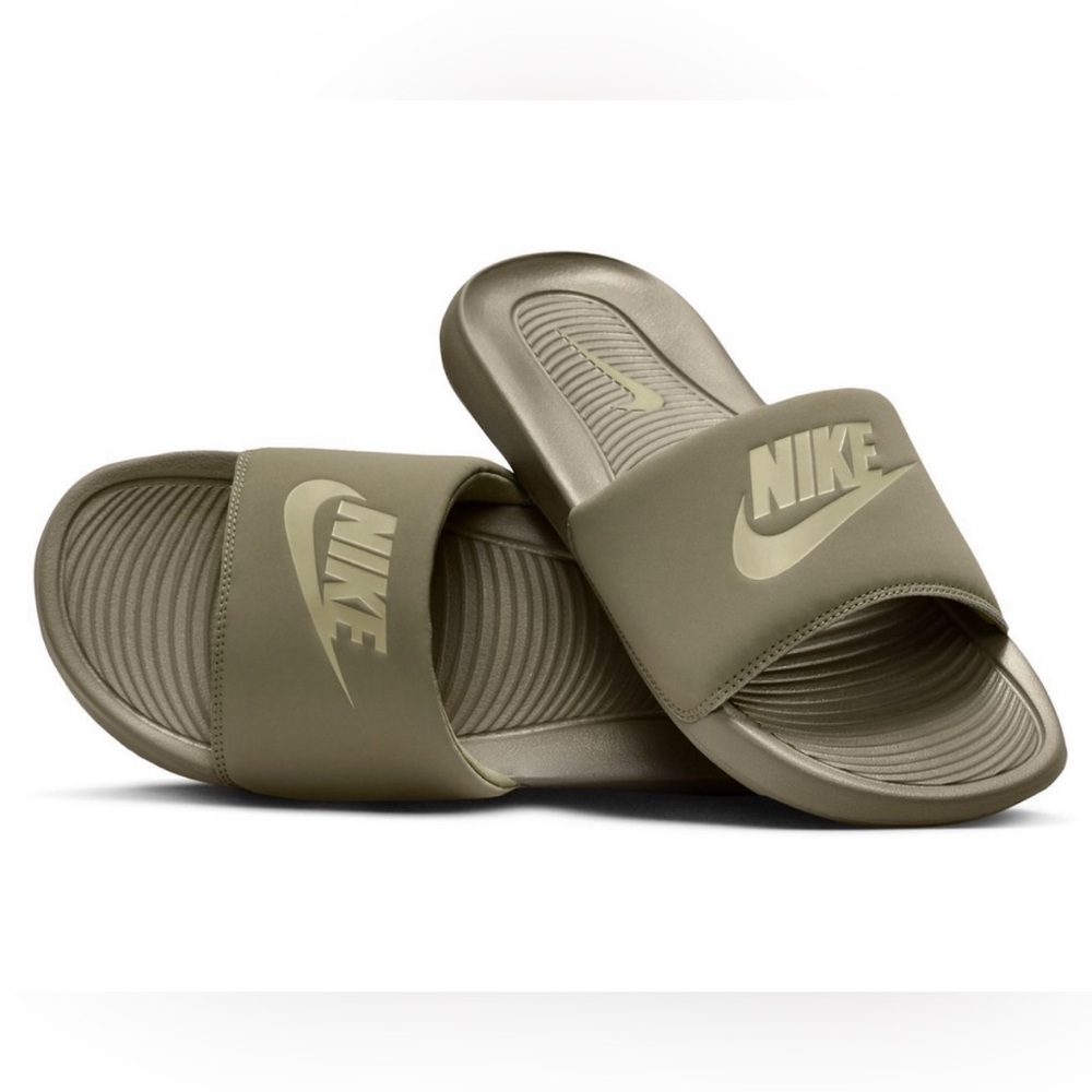 NIB!! Women's NIKE VICTORI ONE Slide 'Olive Green' - Sz 9